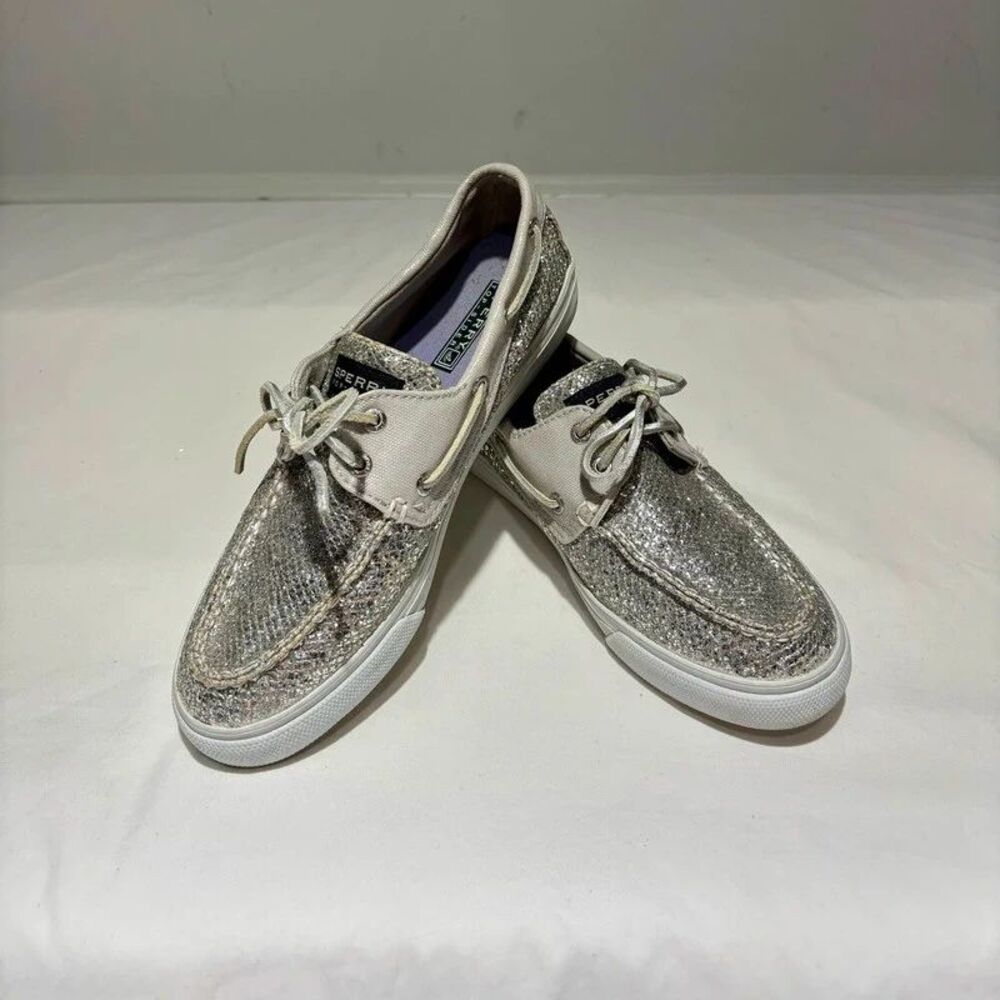 Sperry Top-Sider Glitter Boat Shoes Size 8